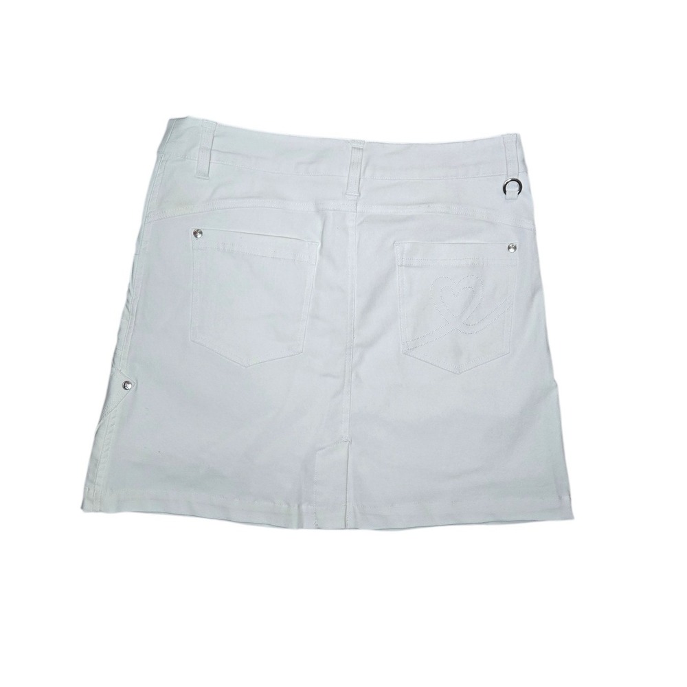 Daily Sports White Tennis Skort Womens 8 Stretch Golf Country Club Athletic